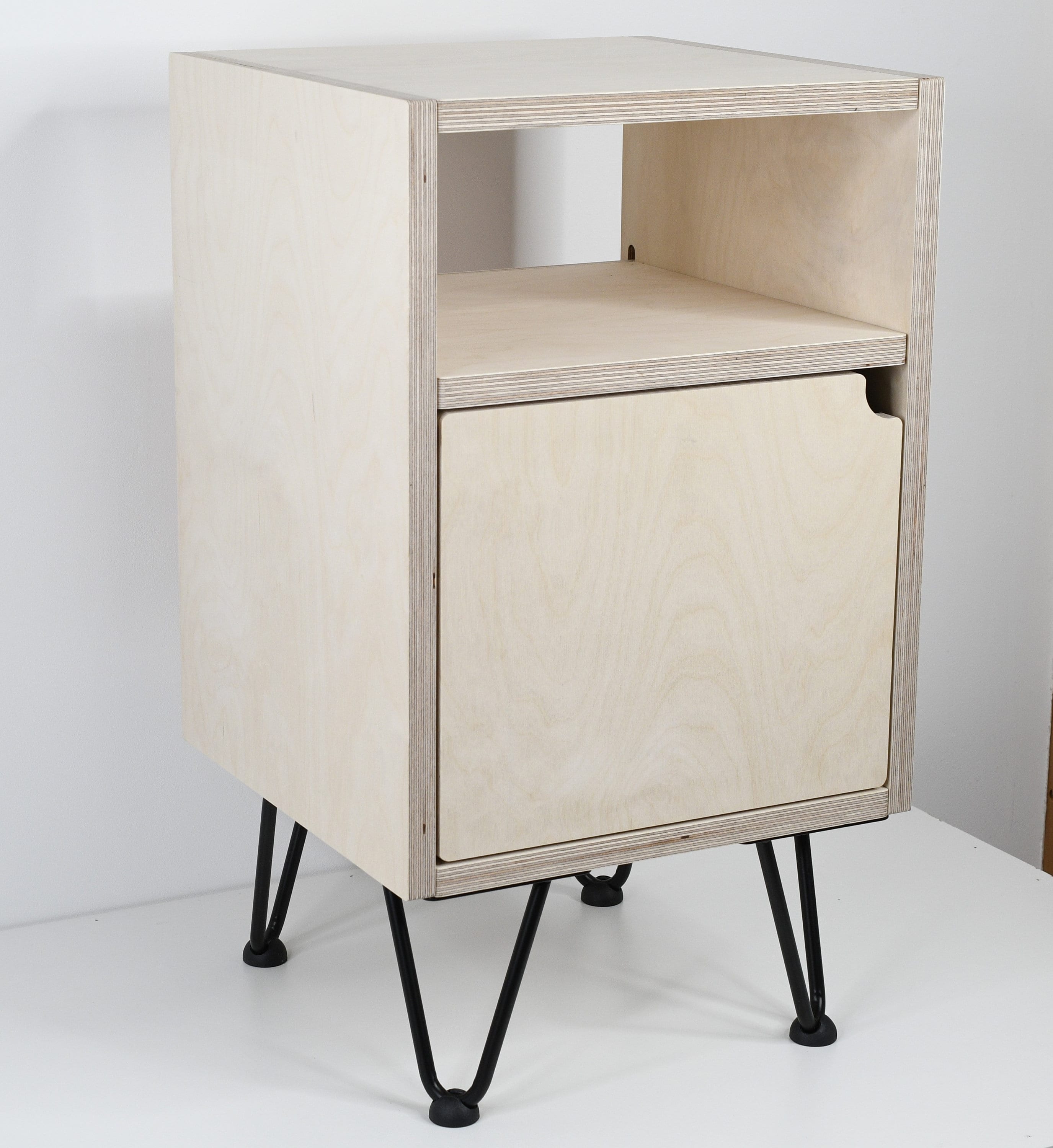 Bedside Table Birch Plywood Night Stand Handmade Etsy