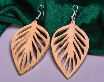 Drop Dangle Wooden Earrings for Girls & Women Jewellery UK-81