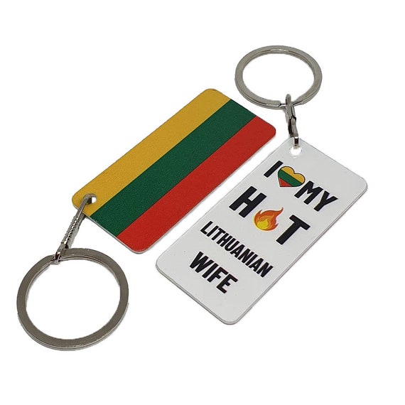 Lithuania Keychain/Lithuania Flag/ Keychain 