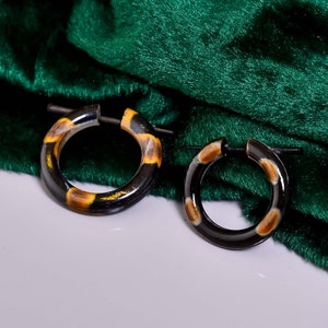 Handmade Hoop Wooden Earrings for Unisex Men & Women Jewellery UK-806