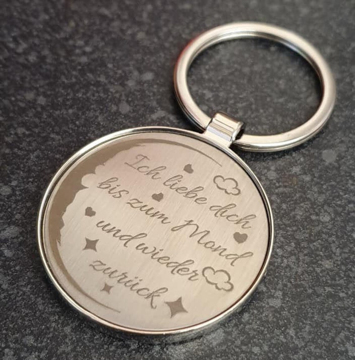 German Keyring Keychain I Love You Ich Liebe Dich Tag Fob Etsy
