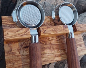 Portafilter Holder  - Portafilter Wall Rack ( Custom Engraving )