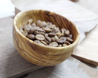 Coffee Bean Bowl Dosing Cup with Wood and Engraving Options , Kaffeeschale