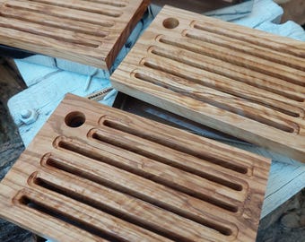 For Gaggia Low Profile / Slim drip tray - Wooden cover with Stainless base