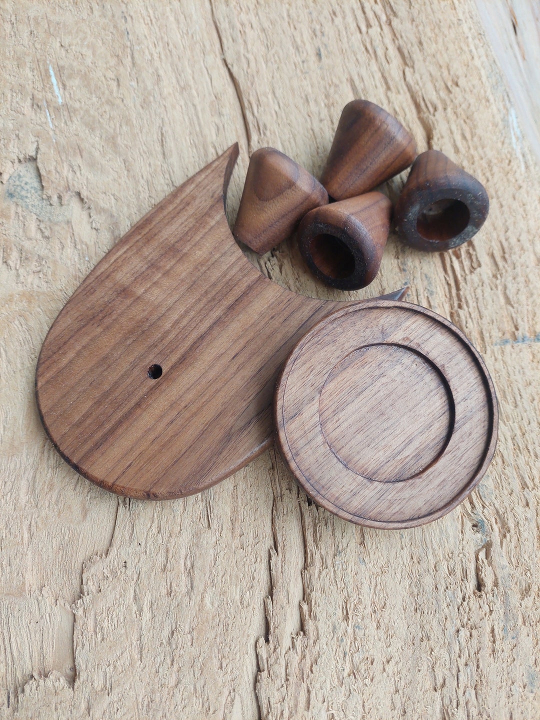 Wood Set for - Niche Zero Coffee Grinder - - Olive Wood - Walnut