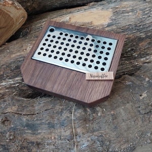 Wood Long Wooden Gaggia Tray with Plastic Tray Inside