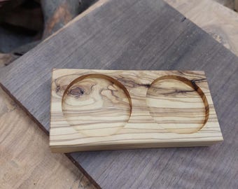 Tamper & Leveler holder - Tamper Station- wood options