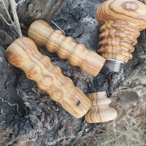 Wood set for - La Pavoni Esperto Wood Handles Knob and Cap Kit {8 Type  Wood Options ] // Custom Orders