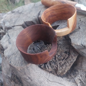 DF64 Funnel 58 mm - Espresso Dosing Ring Funnel ~ Amerikan Walnut Oak Olive Wood
