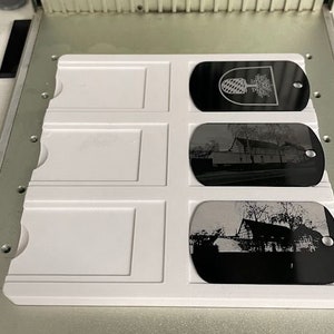 xTool F1 Jig/Jig Dual 6x Dogtag + sjabloon