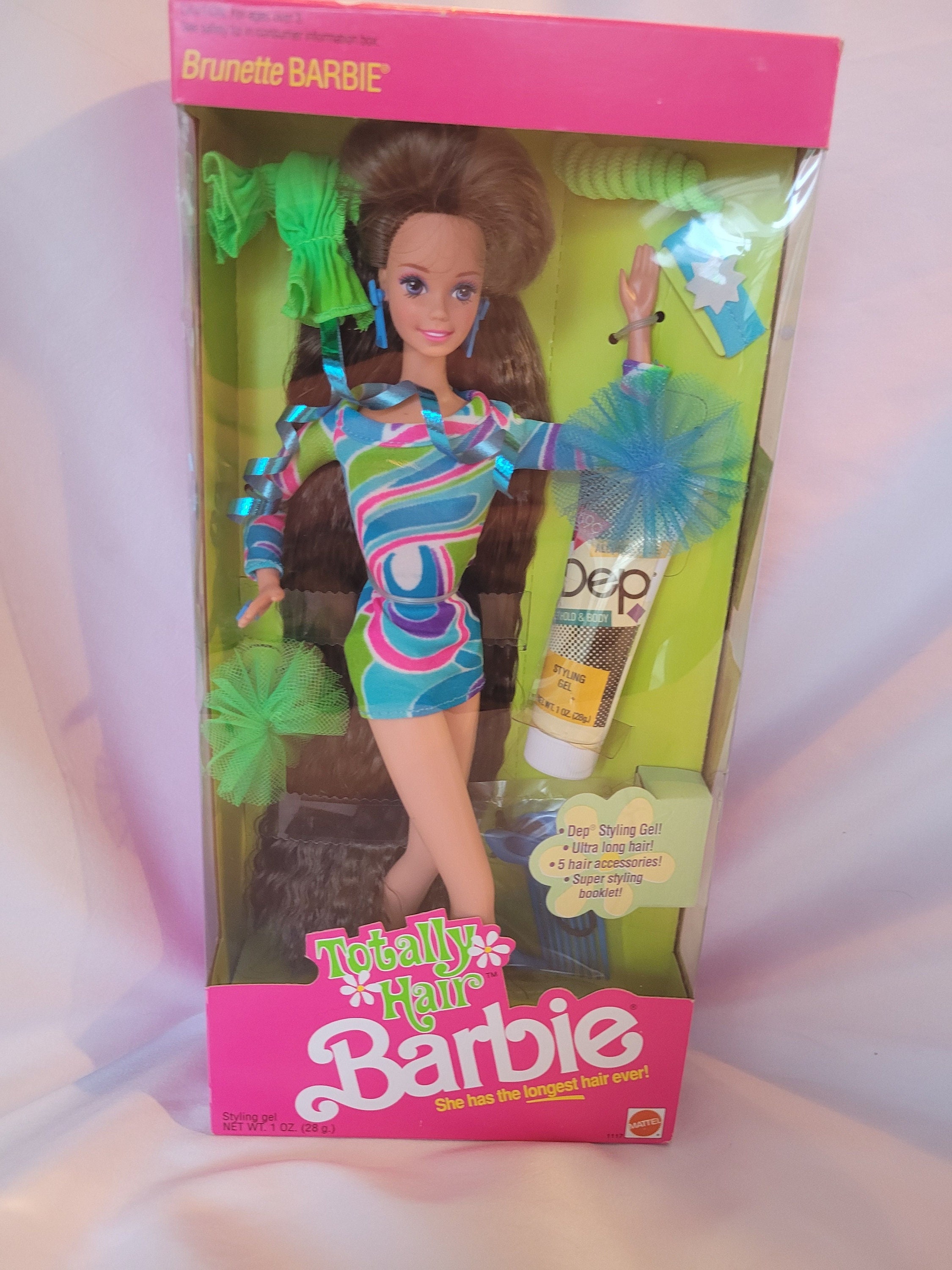 MATTEL BARBIE TOTALLY Hair Ultra Chevelure 1992 Complete China EUR