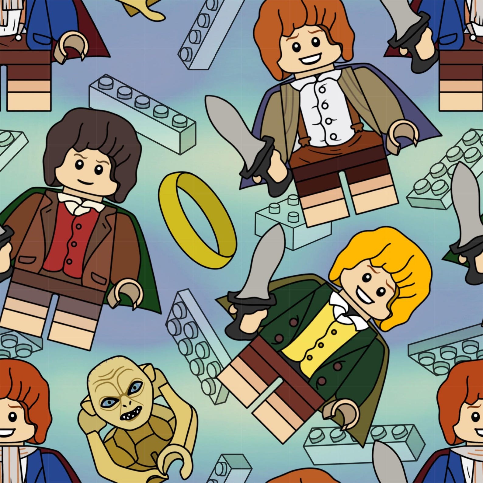 Wizard Magic Witchcraft Magical Fantasy Seamless Pattern Fabric Design ...