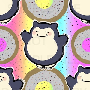 Kawaii Seamless Cute Repeat Pattern for Fabric Sublimation, Digital Prints, Seamless Pattern Bundle