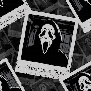 Horror Movie Inspired Seamless Digital Design Fabric Clipart Files