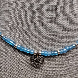 Blue Heart Necklace