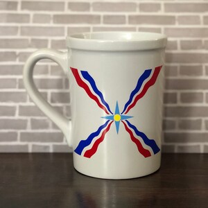 Assyrian Flag Mug, Coffee Mug, Tea Mug, Gift for him, Gift for her, Great stocking stuffer, Ceramic Mug, Gift for any occasion
