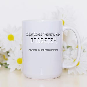 I Survived The Real Y2K Mug, Computer Nerd Gift, 16oz