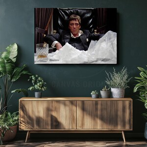 a painting of a man sitting in a chair