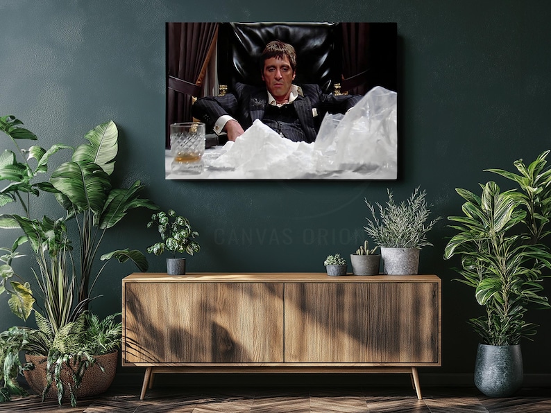 a painting of a man sitting in a chair