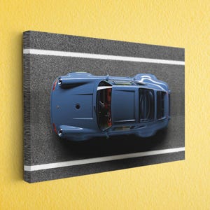 Porsche 911 Blue Ready to Hang Canvas Art, Porsche 911 Wall Art, Porsche 911 Home Decor, Porsche 911 Poster Ready to Hang or Rolled