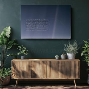 Pale Blue Dot Canvas Print: Carl Sagan Quote, Minimalist Space Art