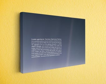 Pale Blue Dot Canvas Print: Carl Sagan Quote, Minimalist Space Art