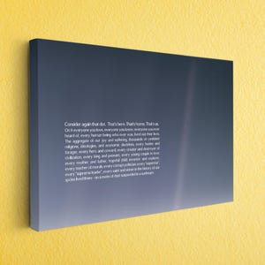 Pale Blue Dot Canvas Print – Carl Sagan Quote Wall Art for Space Lovers, Minimalist Galaxy Poster, Deep Thoughtful Universe Decor