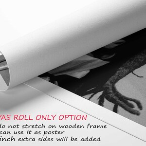 a roll of paper with a picture of a woman on it