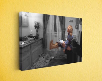 Comedy Movie Canvas Print: Dumb and Dumber - Funny Bathroom Scene