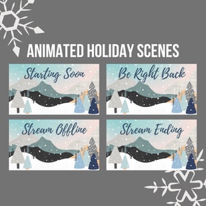 Cute Winter Wonderland Twitch Scene Package