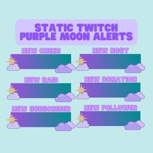 Twitch Purple Cloud Static Alerts