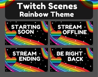 ANIMATED Twitch Rainbow Scenes