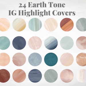 Watercolor Earth Tone Instagram Highlight Cover