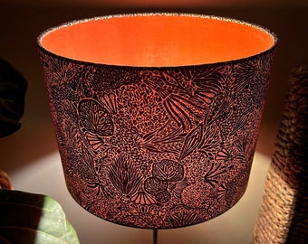 Double-sided Liberty of London floral lampshade - 30cm diameter 'Before I Turn to Rust' lampshade