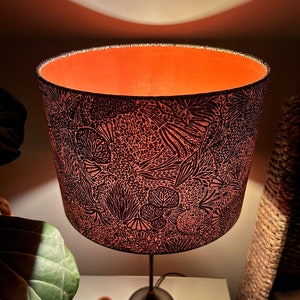 Double-sided Liberty of London floral lampshade - 30cm diameter &#39;Before I Turn to Rust&#39; lampshade