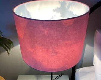 Double-sided lampshade - 30cm diameter ‘In the Clouds’ print shade