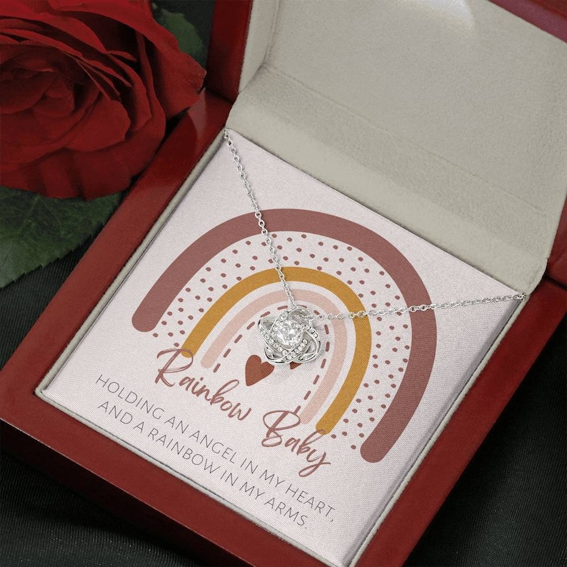 Rainbow Baby Gift for Mom Rainbow Baby Necklace, Rainbow Babies
