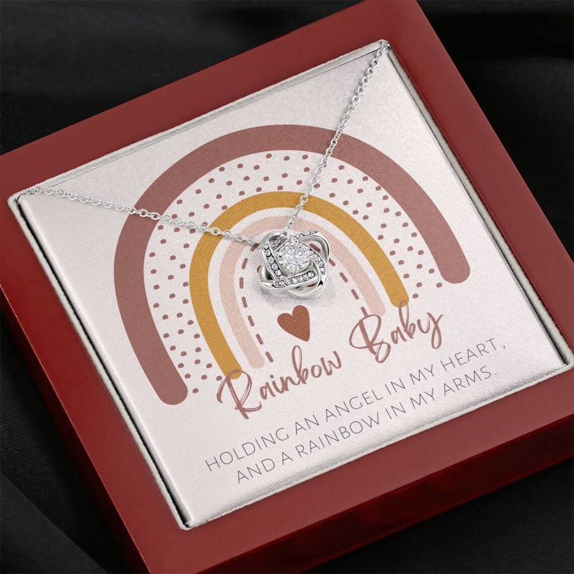 Rainbow Baby Gift for Mom Rainbow Baby Necklace, Rainbow Babies