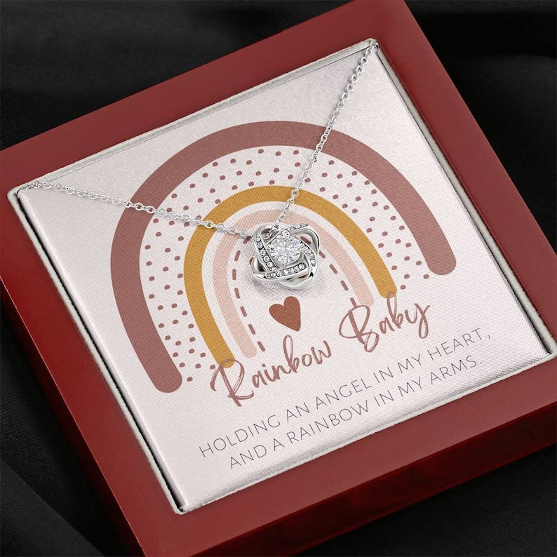 Rainbow Baby Gift for Mom Rainbow Baby Necklace, Rainbow Babies