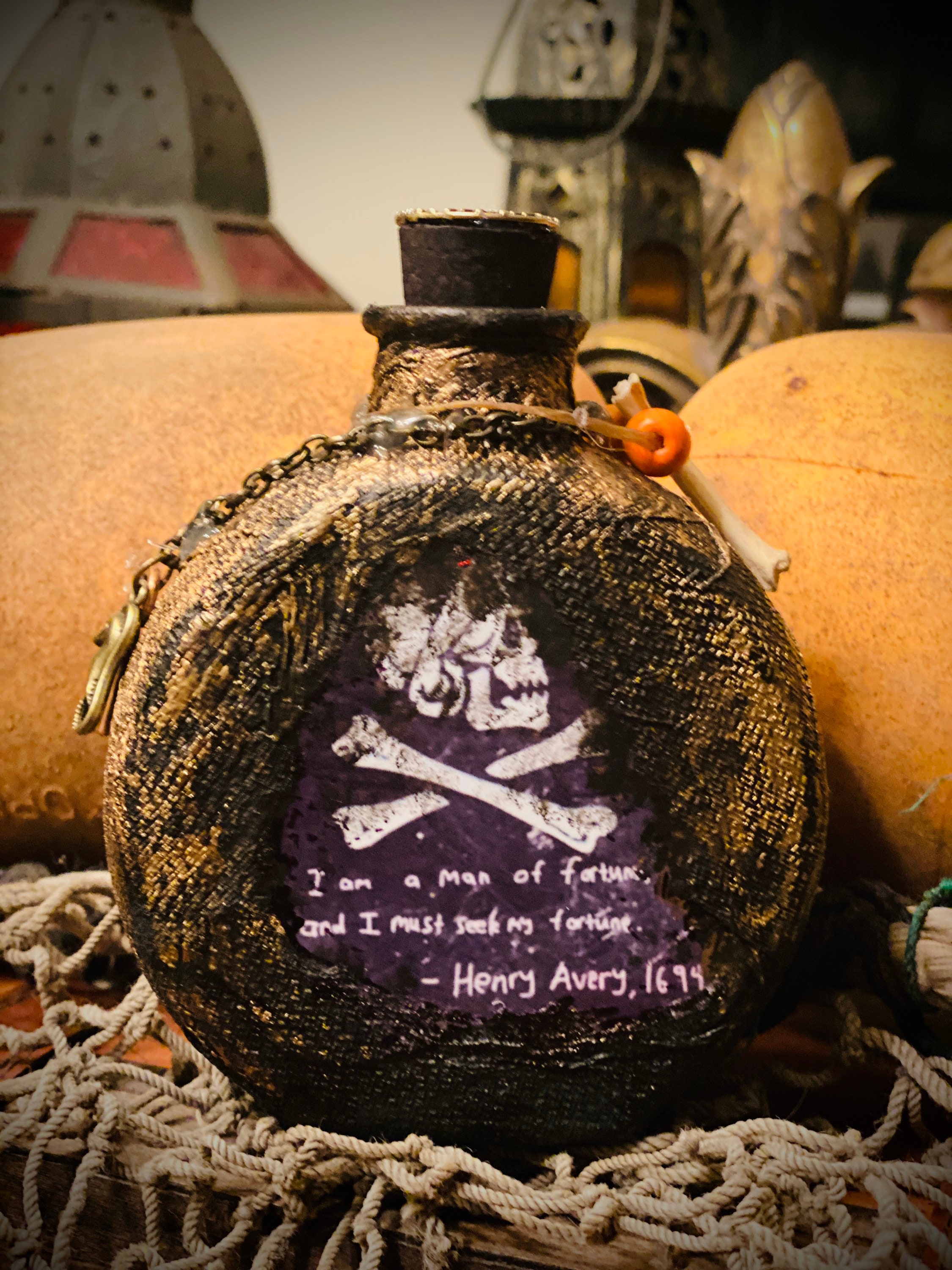 Pirate Rum Flask Etsy