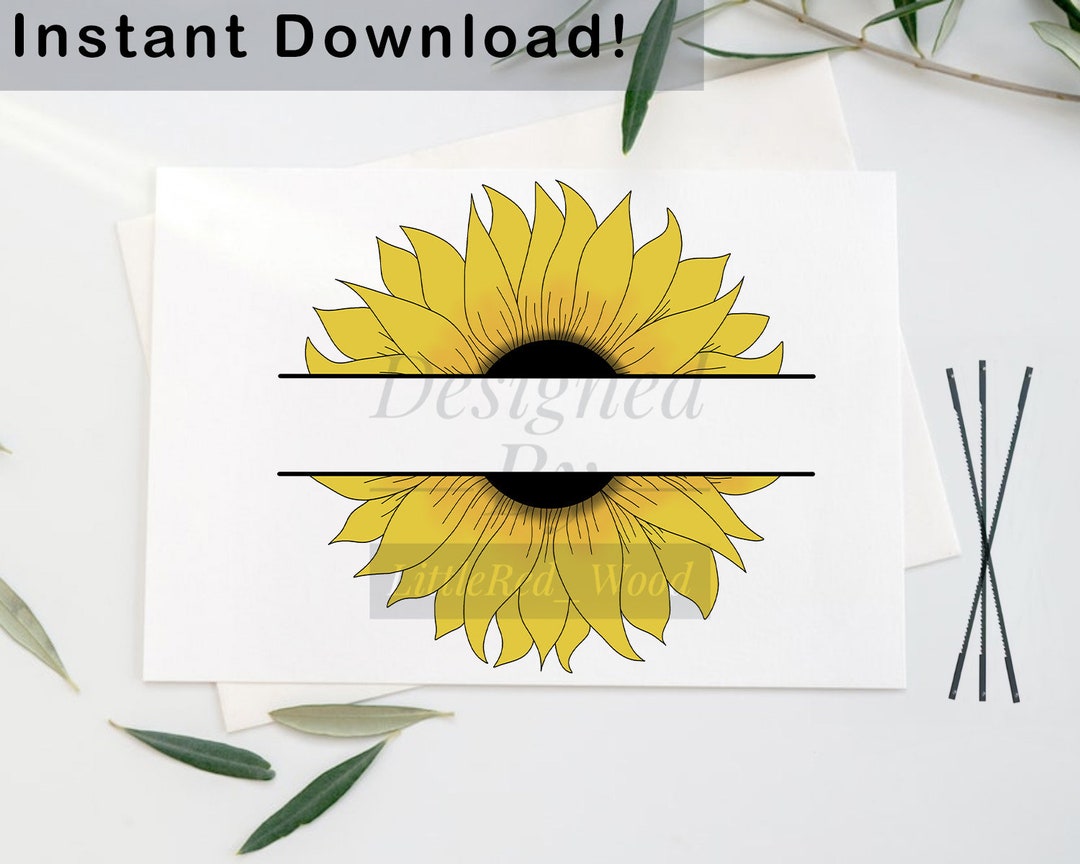 Flower Scroll Saw Template Sunflower Scroll Saw Template SVG - Etsy