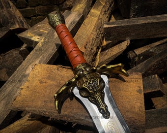 Conan The Barbarian Father's Sword | Handmade High-Carbon Steel Sword | Movie Prop Blade ( 38 inch)