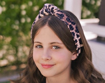 Knot Hair Band / Made in USA / Head Band / Leopard