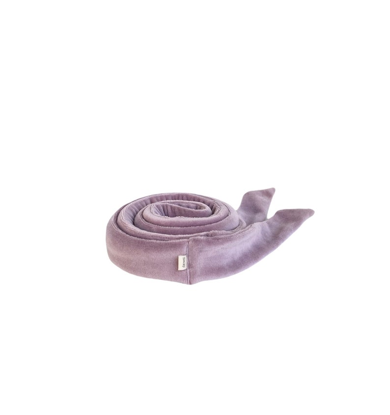 Sway / Heatless curling ribbon / Made in USA / Cotton velour / Lilac / Curls / Beachy waves / Beach hair image 2