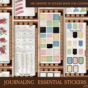 Digital stickers for digital bujo,  Notability stickers, Digital sticker book, digital bullet journal, Goodnotes elements, GoodNotes sticker