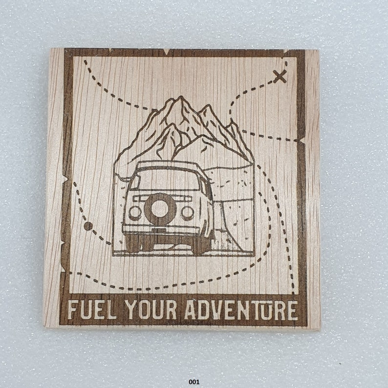 Camping Life Design Handmade Coaster Set 2 Pieces 001