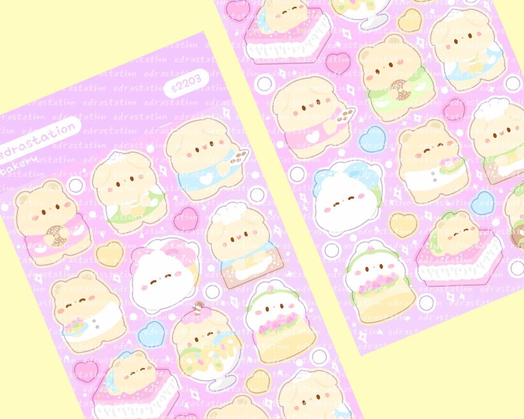 Bäckerei Sticker Bogen Bullet Journal Sticker Planer Sticker Sticker ...