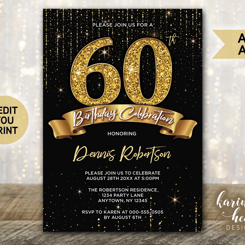 60th Birthday for Men - Etsy