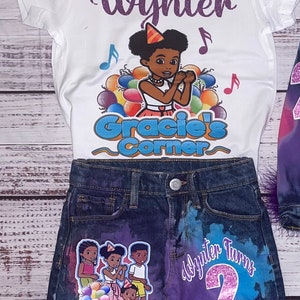 Customize skirt and shirt set. ANY THEME can be made.