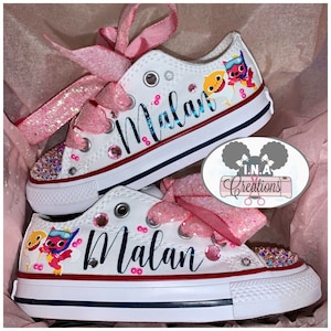 Custom Bling Converse, Personalized Theme Sneakers